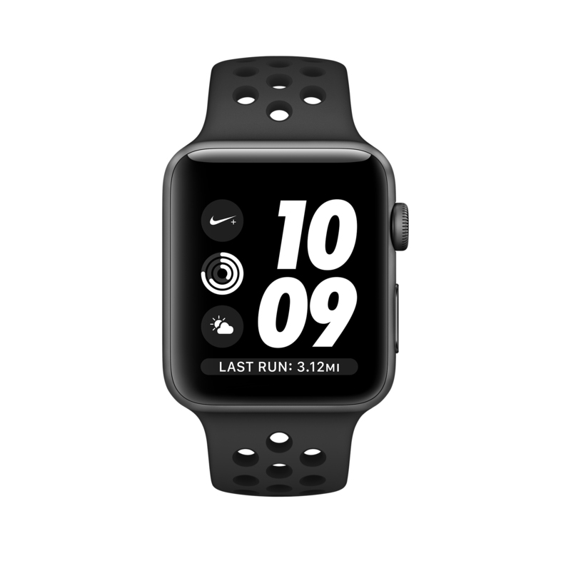 Apple Watch Nike+ 38mm Sport Band Anthracite/Black With Space Grey Aluminium Case