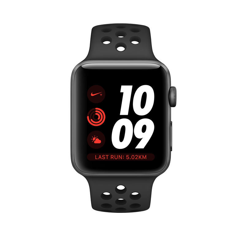 Apple Watch Nike+ Series 3 GPS + Cellular 42mm Space Grey Aluminium Case with Anthracite/Black Nike Sport Band