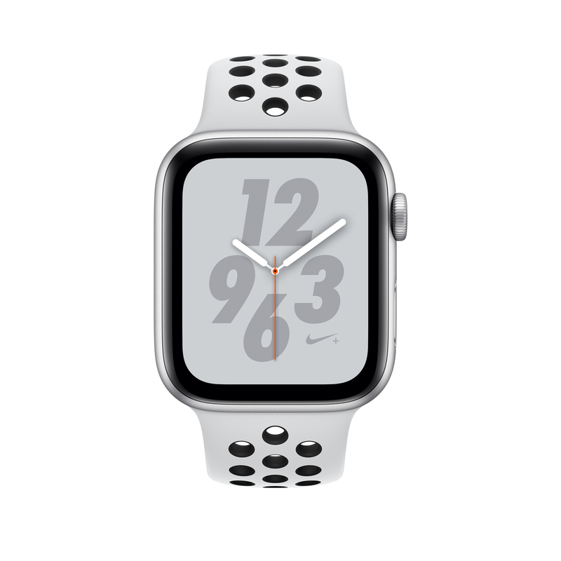 Apple Watch Nike+ Series 4 GPS 44mm Silver Aluminium Case with Pure Platinum/Black Nike Sport Band