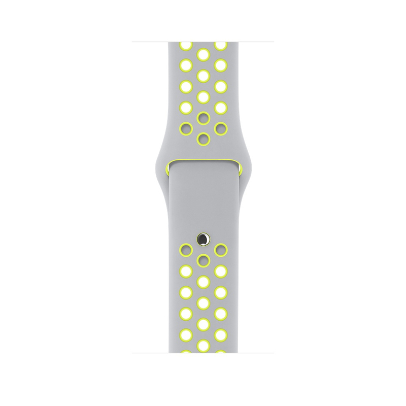 Apple Watch Nike+ 38mm Sport Band Flat Silver/Volt Silver Aluminium Case