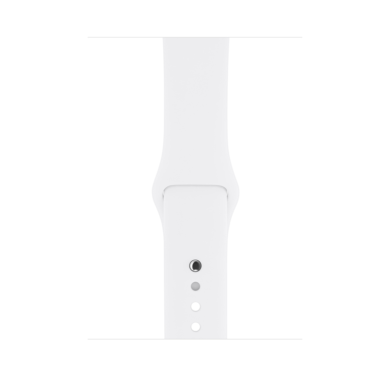 Apple Watch Series 3 GPS 38mm Silver Aluminium Case with White Sport Band