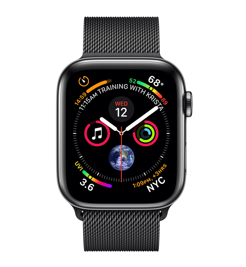 Apple Watch Series 4 GPS +Cellular 40mm Space Black Stainless Steel Case with Space Black Milanese Loop