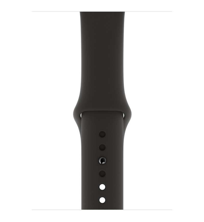 Apple Watch Series 4 GPS +Cellular 44mm Space Black Stainless Steel Case with Black Sport Band