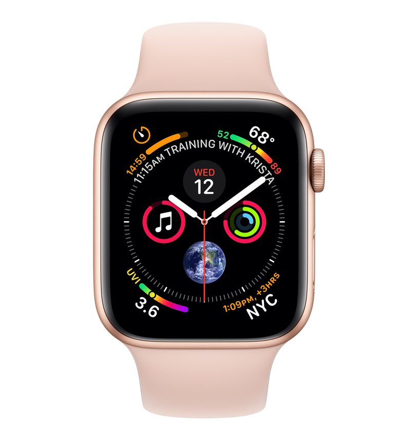 Apple Watch Series 4 GPS +Cellular 40mm Gold Aluminium Case with Pink Sand Sport Band