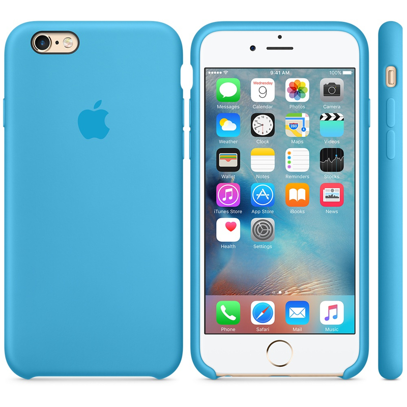 Apple Silicone Case Blue iPhone 6S
