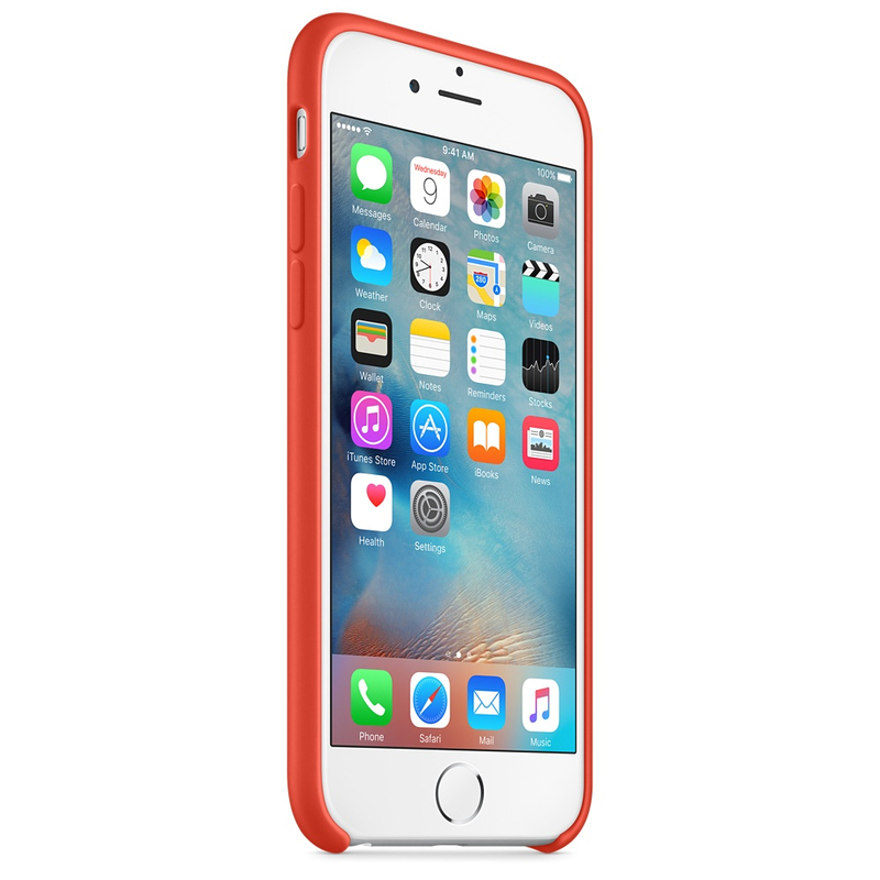 Apple Silicone Case Orange iPhone 6S