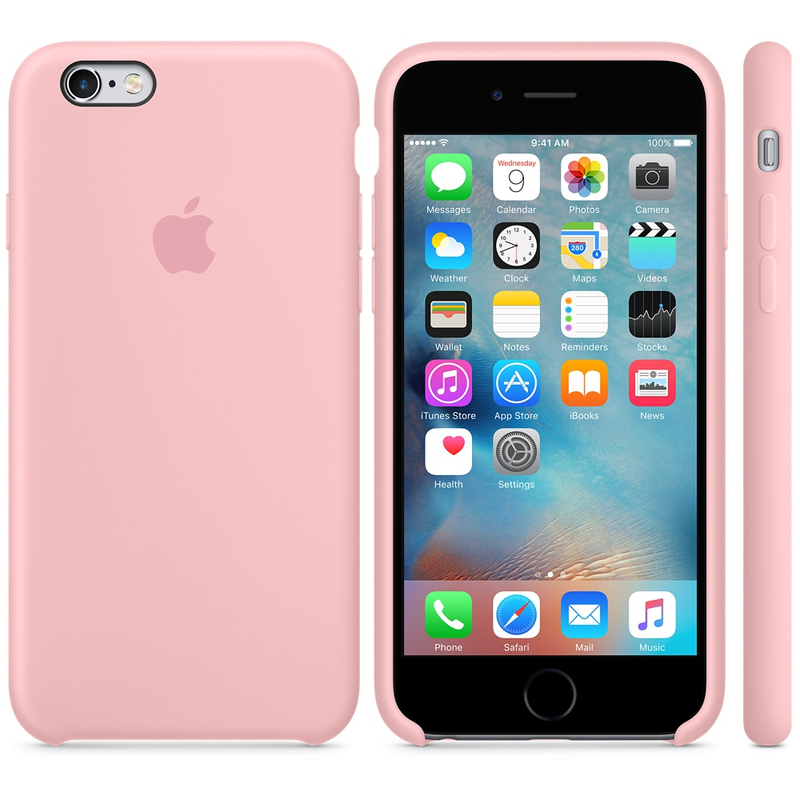 Apple Silicone Case Pink iPhone 6S