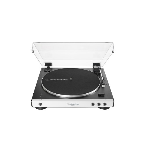 Audio Technica AT-LP60XBT Bluetooth Belt-Drive Turntable with Built-in Preamp - White