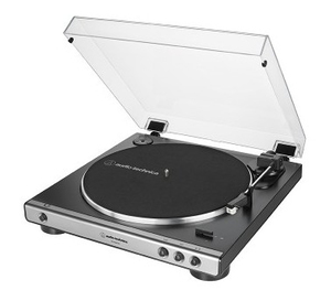 Audio Technica AT-LP60XUSB Belt-Drive Turntable with Built-in Preamp - Grey