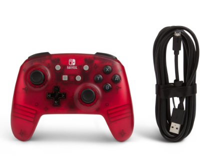 PowerA Enhanced Wired Controller Red Frost for Switch