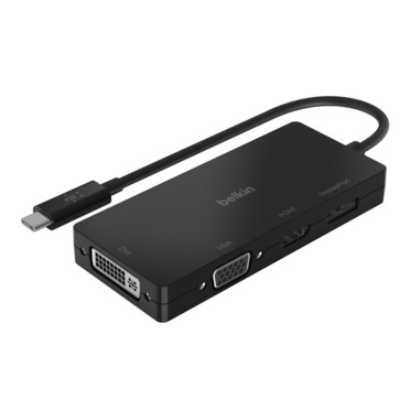 Belkin Interface Hub USB-C to HDMI/VGA/DVI/Display Port Black