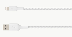 Belkin Boost Charge Lightning Cable Braided 0.15M White