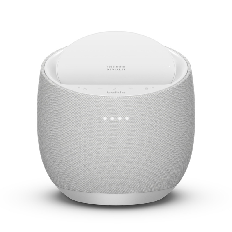 Belkin SoundForm Elite Hi-Fi Smart Speaker + Wireless Charger White