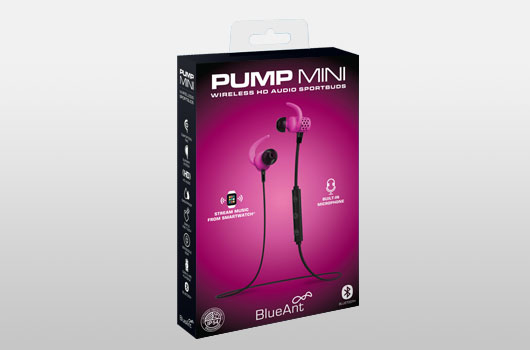 Blueant Pump Mini HD Sportbuds Pink Earphones