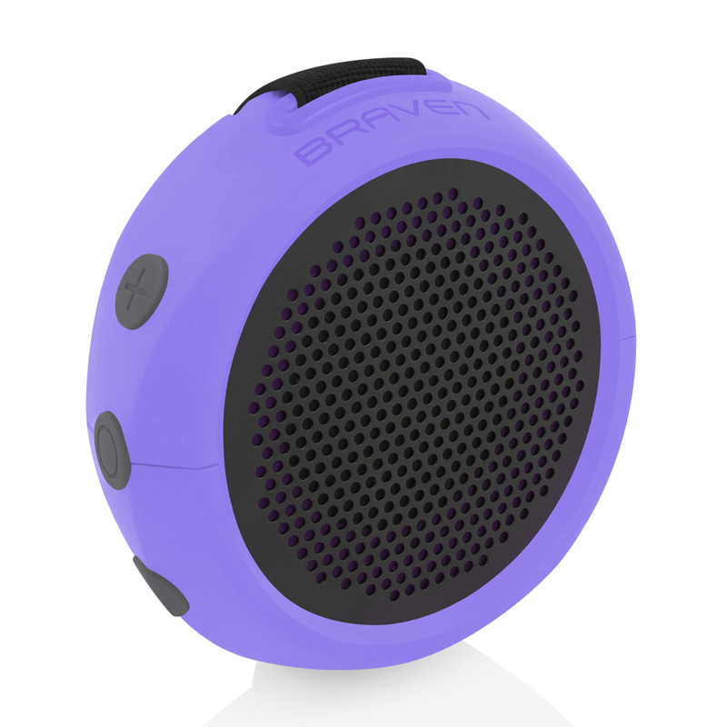 Braven 105 Periwinkle Wireless Portable Bluetooth Speaker with Action Mount