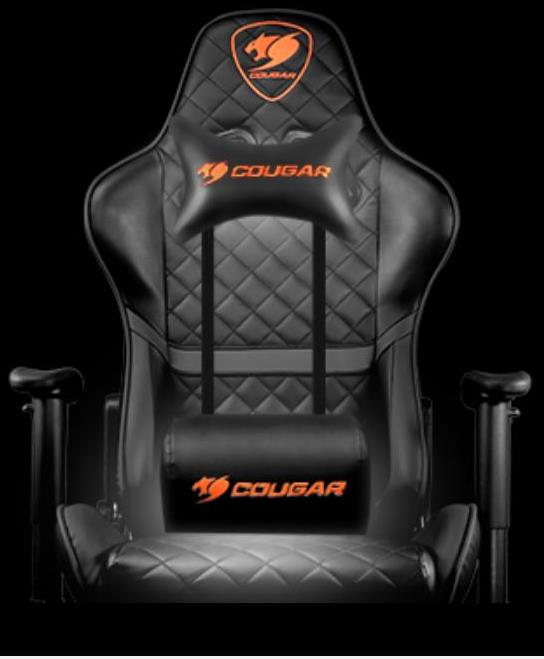 Cougar Armor One Adjustable Black/Orange Gaming Chair