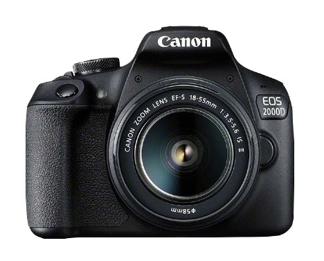 Canon EOS 2000D DSLR Camera + EF-S 18-55mm IS II EU26 Lens