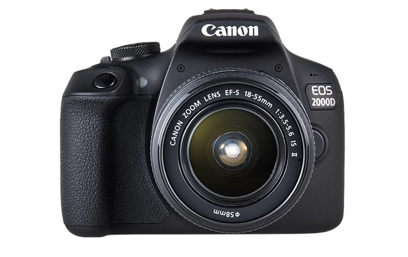 Canon EOS 2000D DSLR Camera + EF-S 18-55mm IS II Lens + EF 75-300mm III Lens