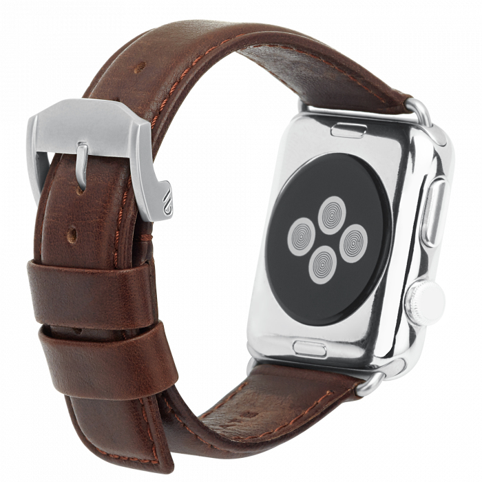 Case-Mate Leather Tobacco 42mm Band for Apple Watch (Compatible with Apple Watch 42/44/45mm)