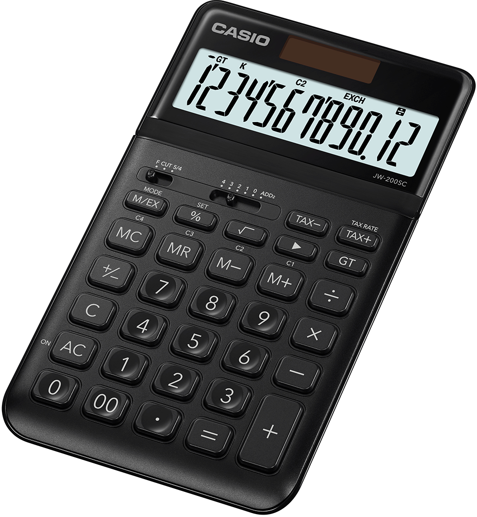 Casio JW-200SC Black Desk Calculator