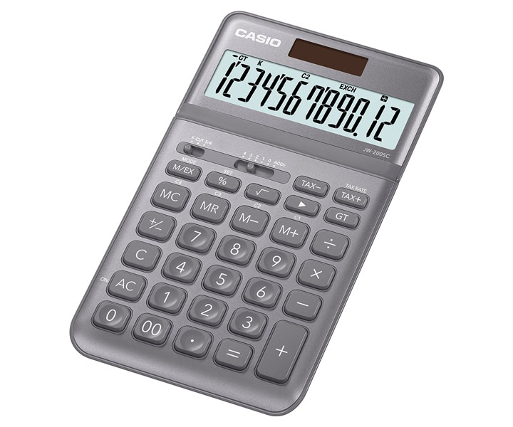 Casio JW-200SC My Style Desk Calculator Grey