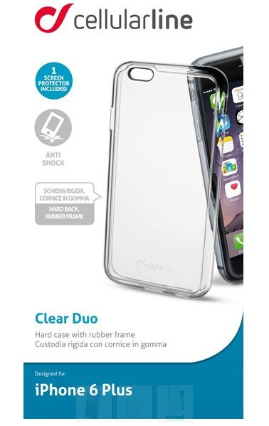 Cellular Line Duo Hard Case Clear iPhone 6 Plus