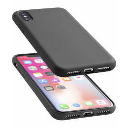 Cellular Line Soft Touch Case Black For iPhone X