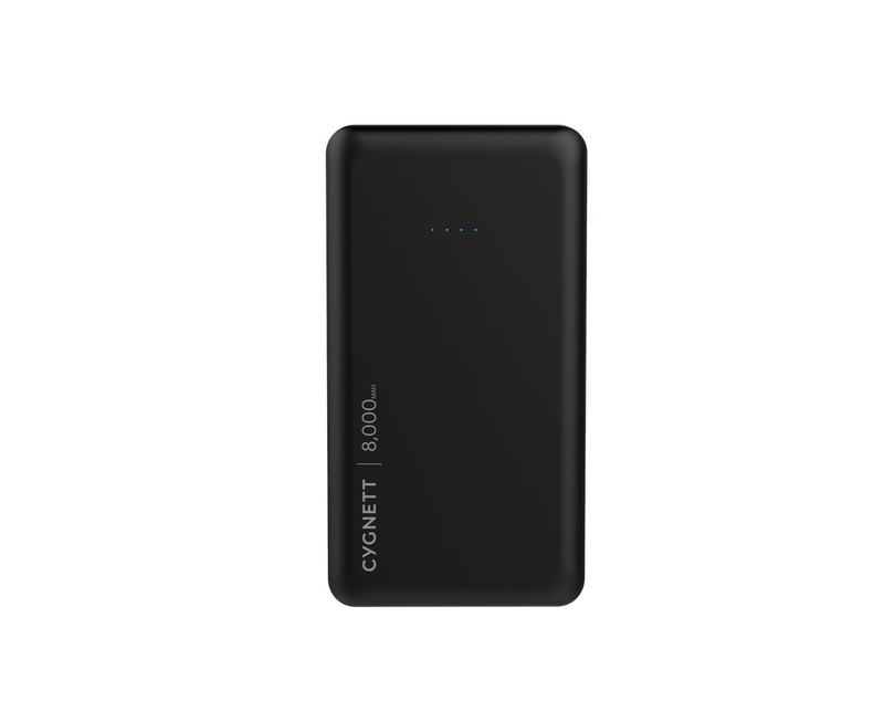 Cygnett ChargeUp Pocket 8000mAh Black Power Bank with USB-C Cable