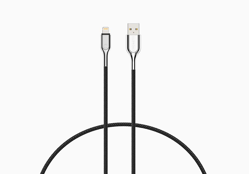 Cygnett Armoured Braided Lightning to USB-A Cable 1m Black