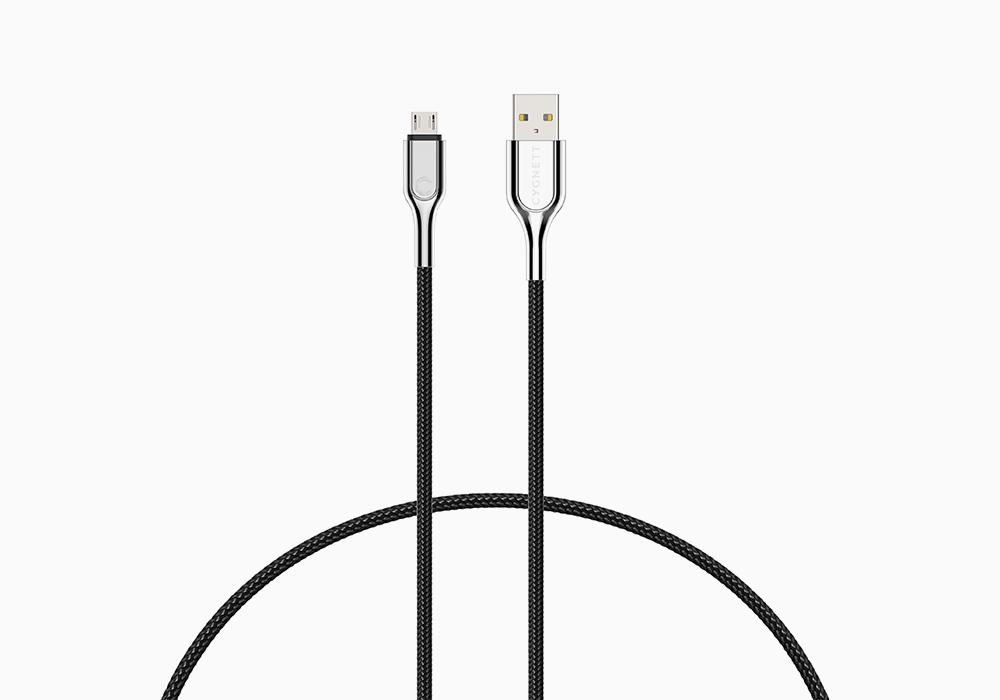 Cygnett Armored Micro USB to USB-A Cable 1m Black