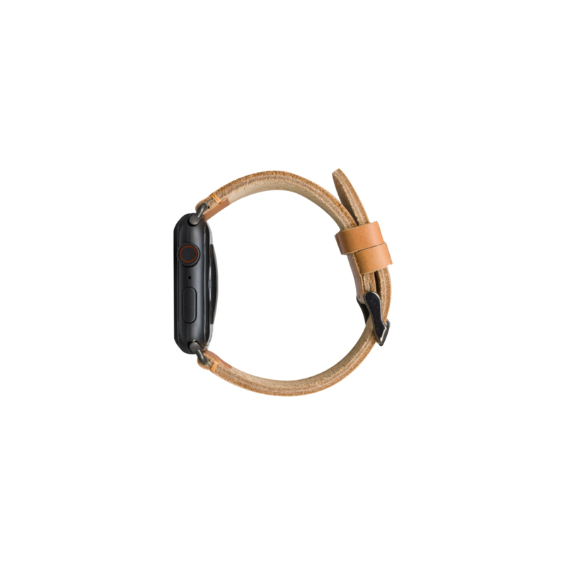 dbramante1989 Copenhagen Watch Strap Light Saddle Brown/Space Grey for Apple Watch 42/44mm (Compatible with Apple Watch 42/44/45mm)