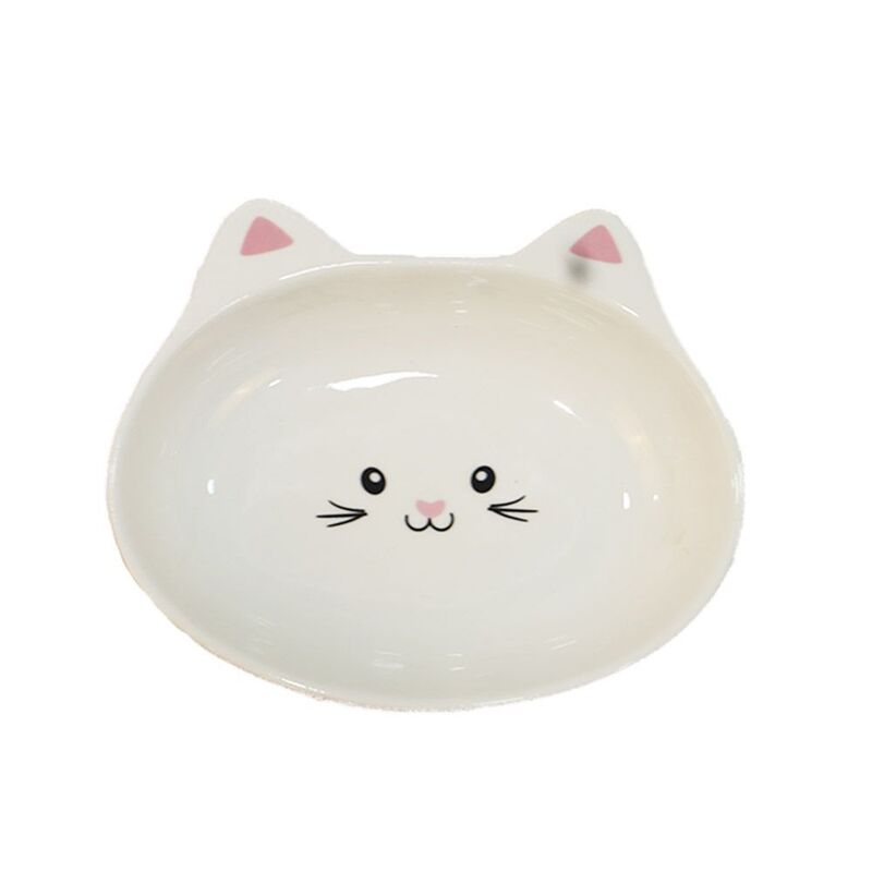 Nutrapet Ceramic Kitty Plate - 15 X 14Cm White