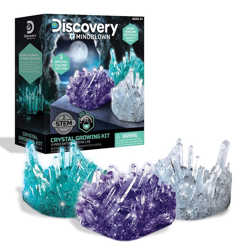 Discovery Mindblown Crystal Growing Kit 12 Piece Crystal Lab