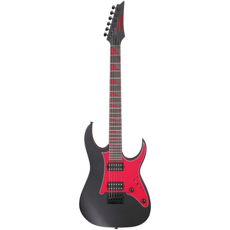 Ibanez GRG131DX 6 String Solid Body Electric Guitar - Black Flat