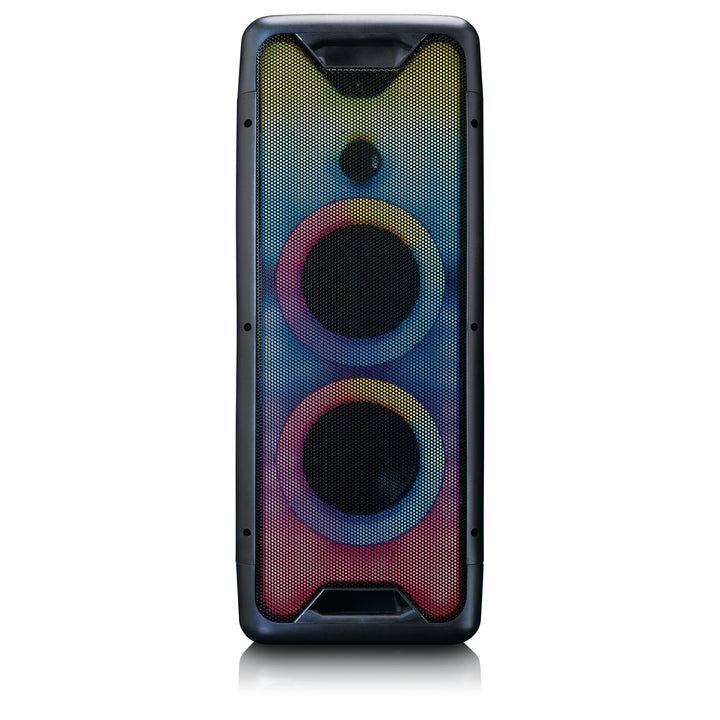 Lenco PA-200BK Bluetooth Party Speaker with Full Front Lighted Animation