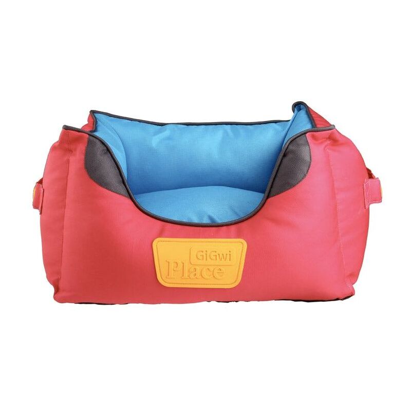 Gigwi Place Soft Pet Bed Canvas TPR - Red & Blue - Small