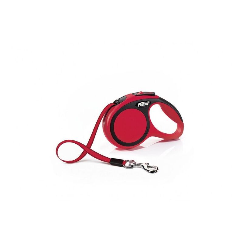 Flexi New Comfort L Tape Cat/Dog Leash 5M - Red