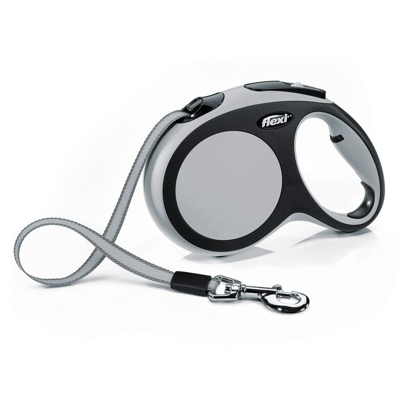 Flexi New Comfort L Tape Cat/Dog Leash 8M - Grey