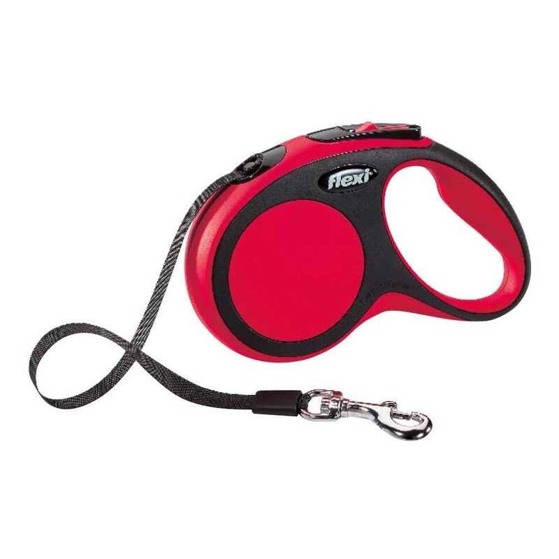 Flexi New Comfort L Tape Cat/Dog Leash 8M - Red/Black