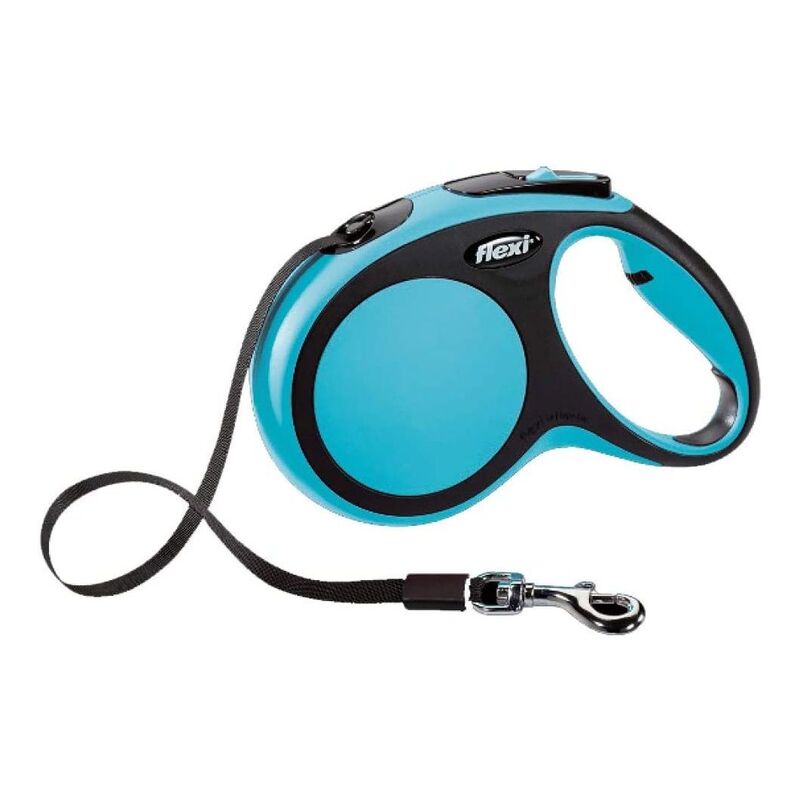 Flexi New Comfort M Tape Cat/Dog Leash 5M - Blue/Black