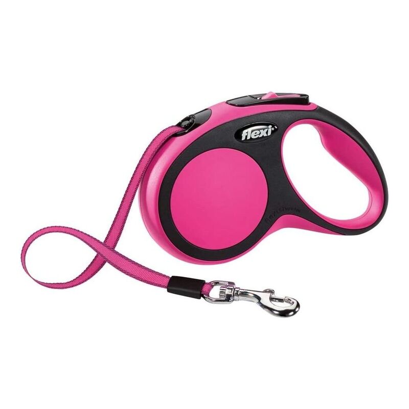 Flexi New Comfort M Tape Cat/Dog Leash 5M - Pink