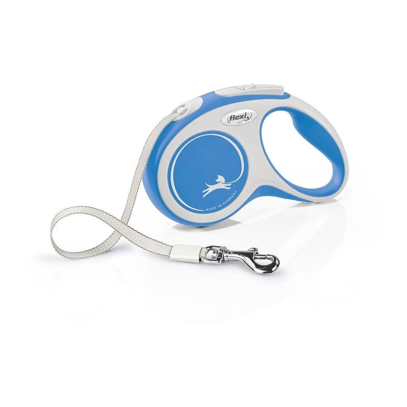 Flexi New Comfort S Tape Cat/Dog Leash 5M - Light Blue