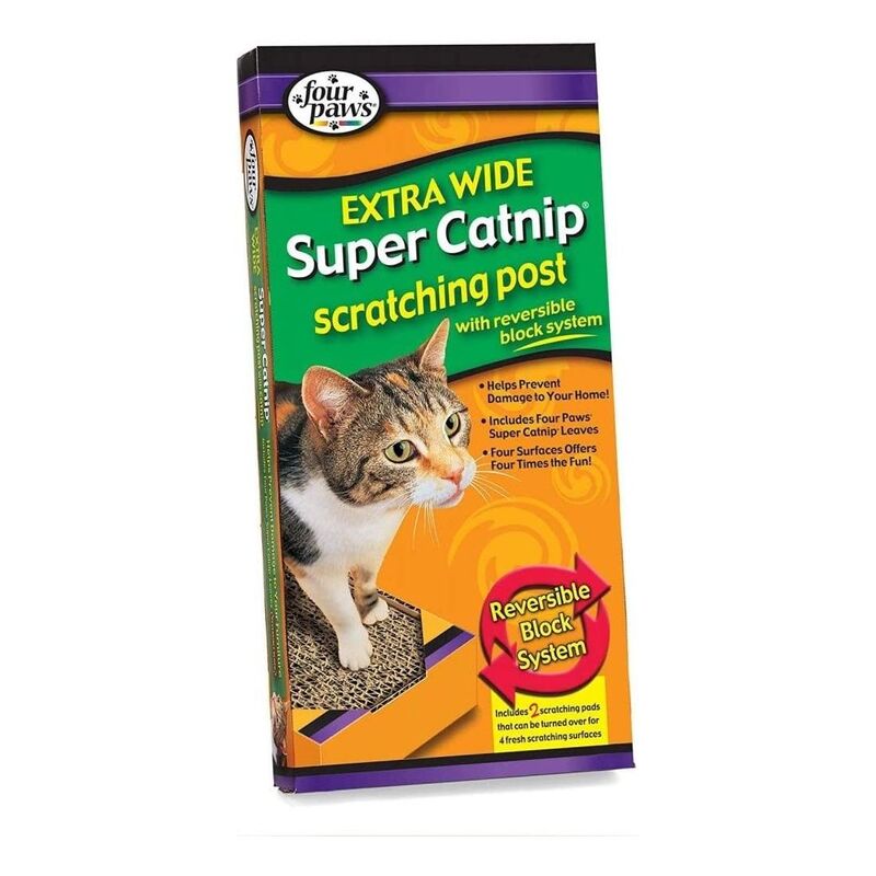 Four Paws Catnip Scratching Post - Xwide (One Size)
