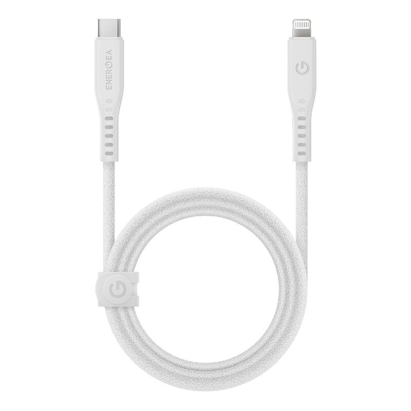 Energea Flow Lightning to USB-C Cable 1.5m - White