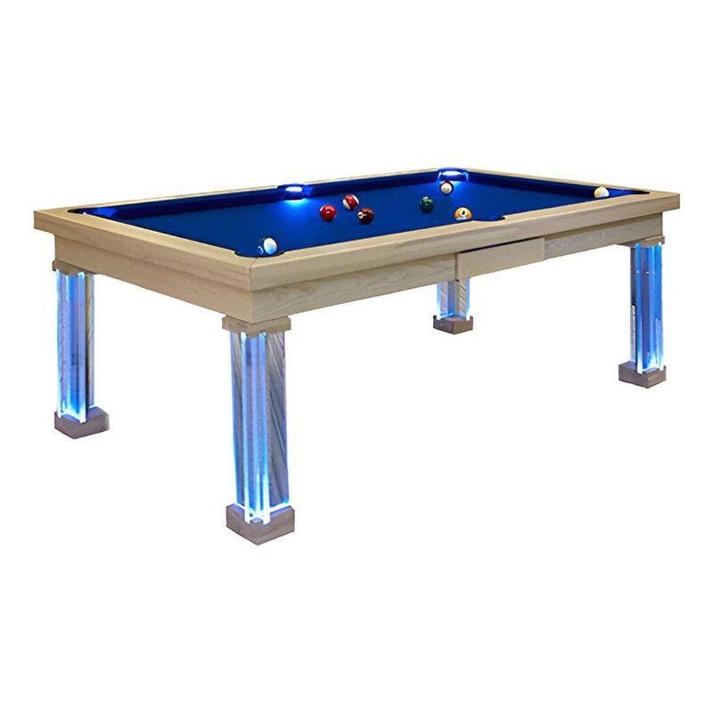 Bilijardai Pronto Monaco Home Use 8ft Pool Table with Led Blue Light