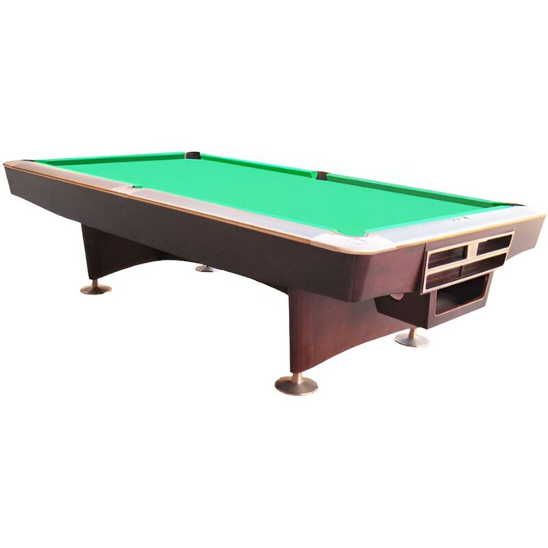 Knight Shot Royal 9ft Brown Tour- Pool Table Ball Return System