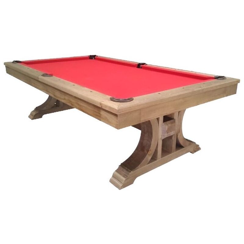 Knight Shot Athena Handicraft Pool Table In Natural Oak Finish 8ft