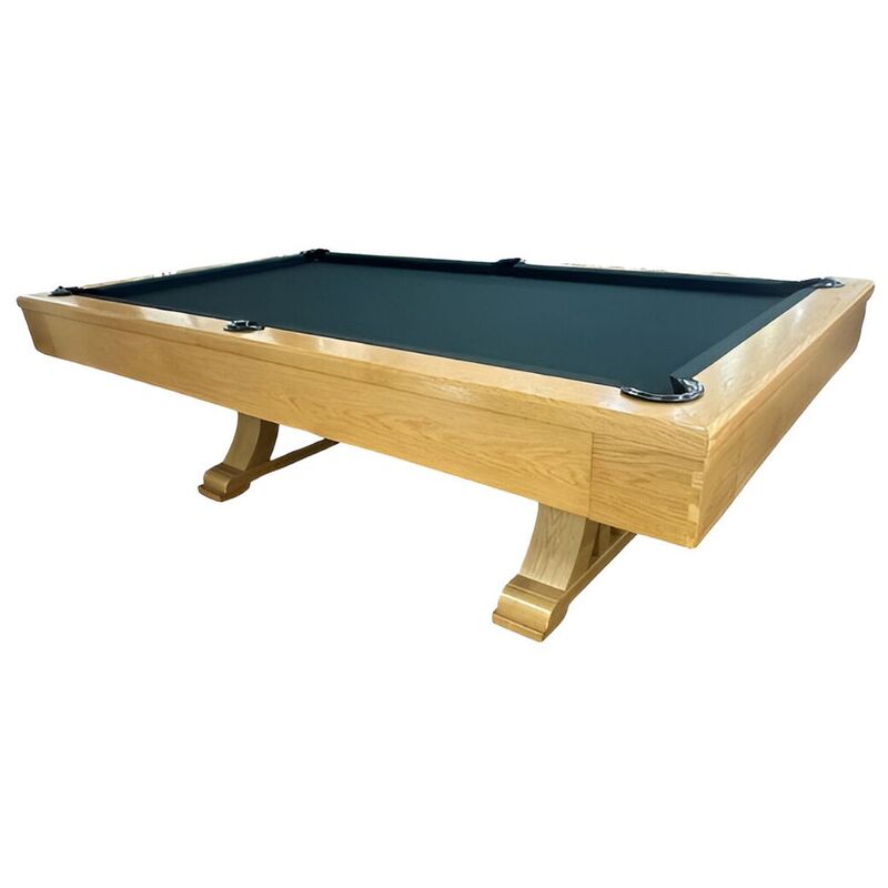 Knight Shot Athena Handicraft Pool Table In Natural Oak Finish 8ft