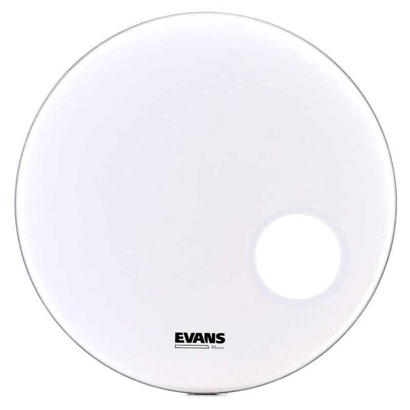 Evans Head EQ3-NP Smooth White Bass Resonator - No Port