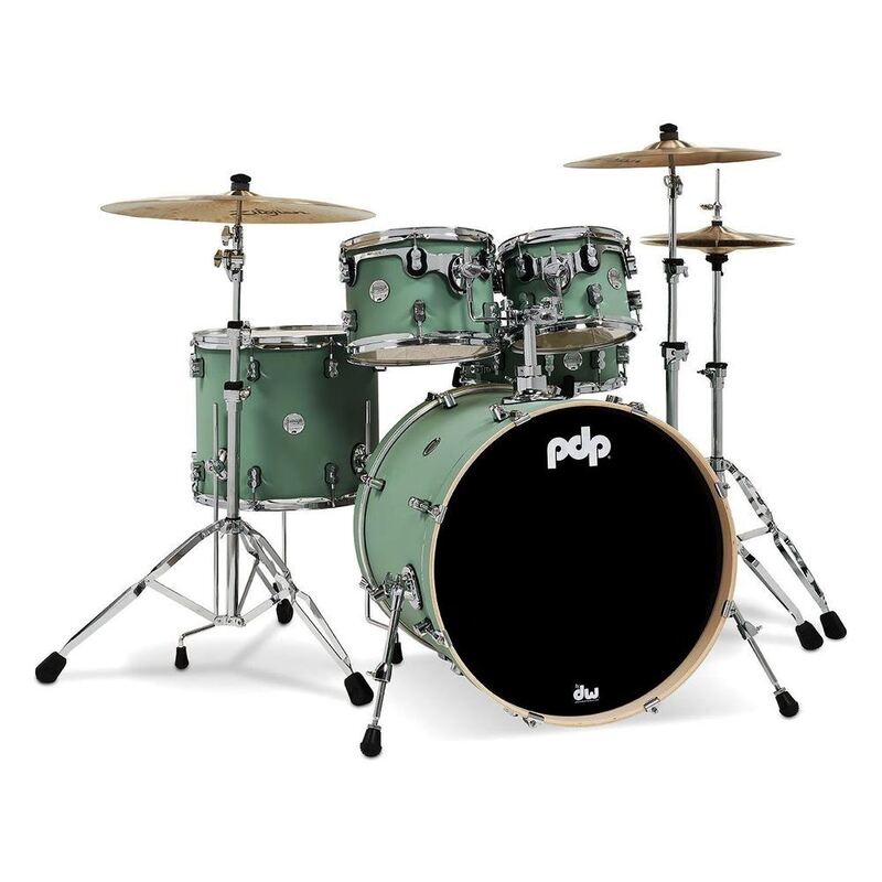 PDP Concept Maple Shell Pack - 5-piece - Satin Seafoam (Without Cymbals)